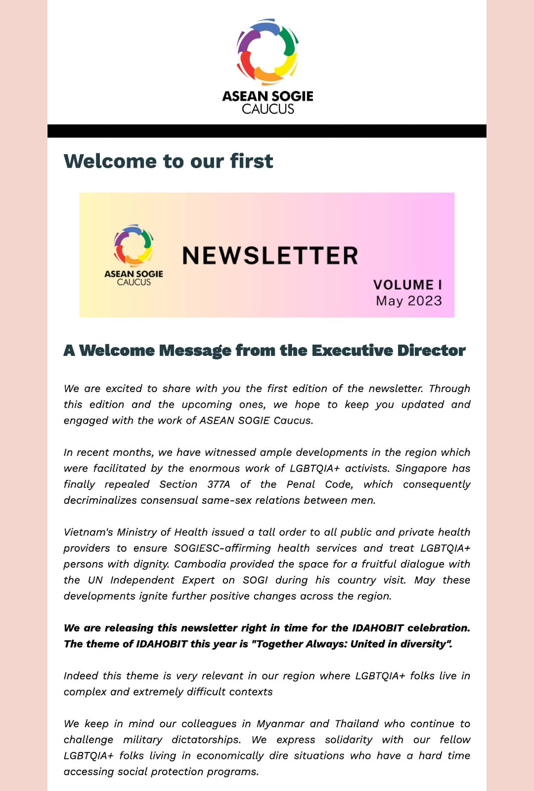 1 newsletter